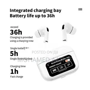 ANC/ENC AirPods Pro 2 Wireless Bluetooth Earbuds with Digital Display