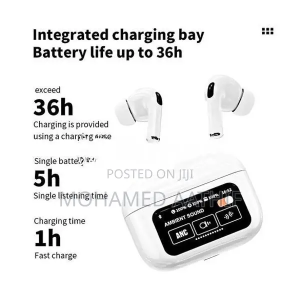 ANC/ENC AirPods Pro 2 Wireless Bluetooth Earbuds with Digital Display