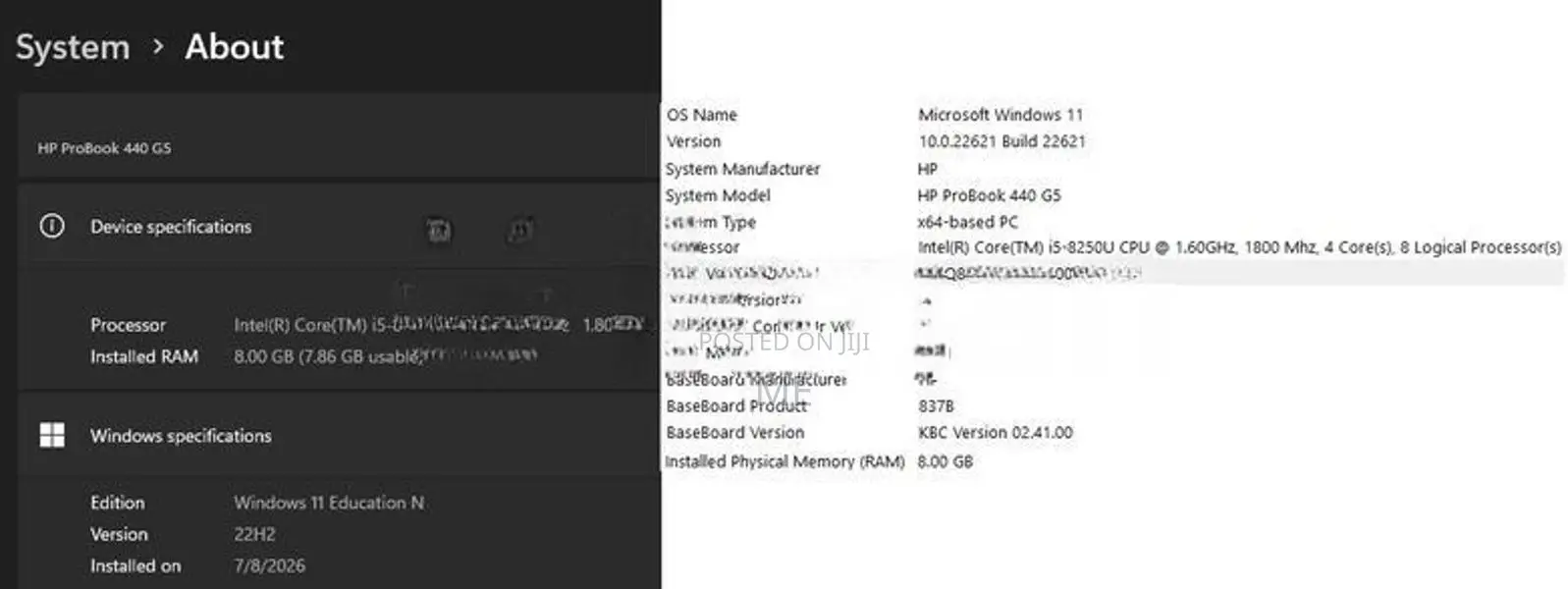 HP ProBook 440 G5 | Core i5 8th GEN RAM 8GB HDD 500GB