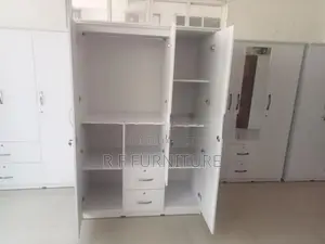 Melamine 3 Door White Cupboard
