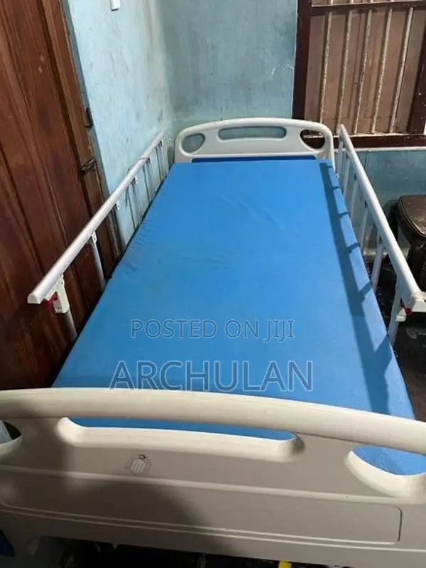Head Side Adjustable Patient Bed with Mattress