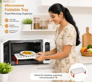 Plastic Plain Microwave Tray (Fold-able)