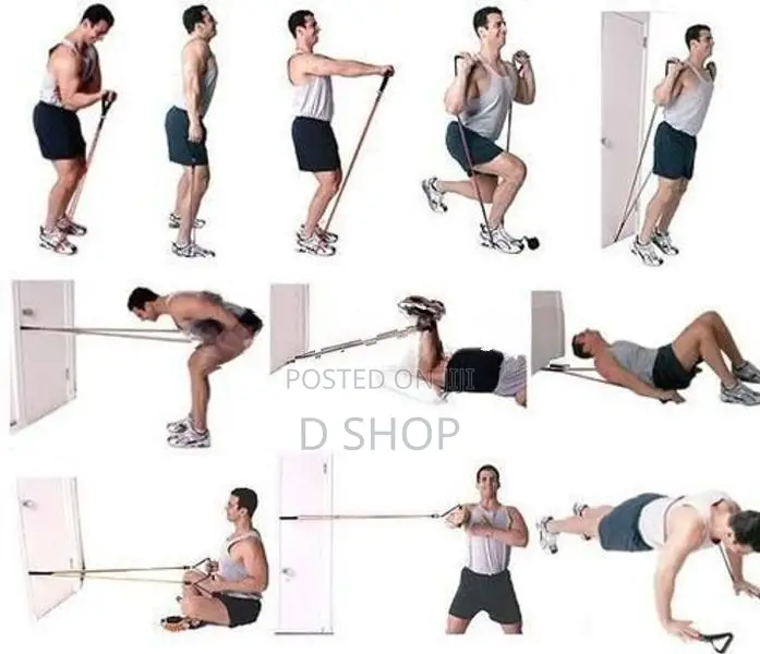 11 Pcs Power Resistance Band - Exerciser GYM