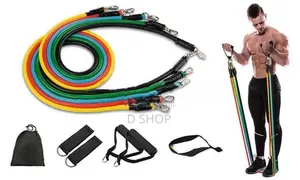 11 Pcs Power Resistance Band - Exerciser GYM