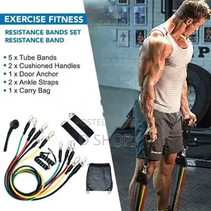 11 Pcs Power Resistance Band - Exerciser GYM