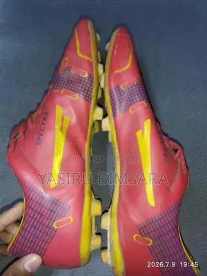Spectra Football/Rugby Boots - Red with Yellow
