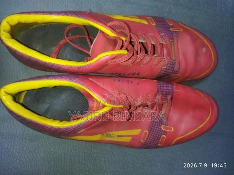 Spectra Football/Rugby Boots - Red with Yellow
