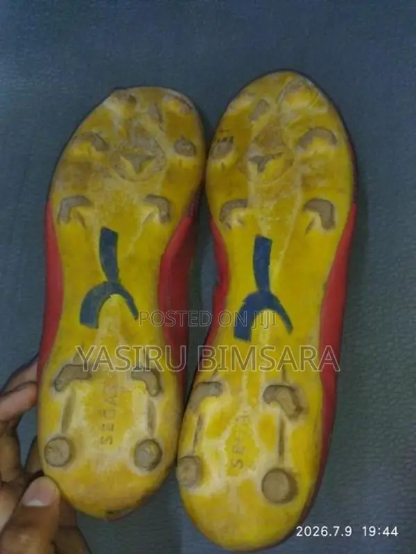 Spectra Football/Rugby Boots - Red with Yellow
