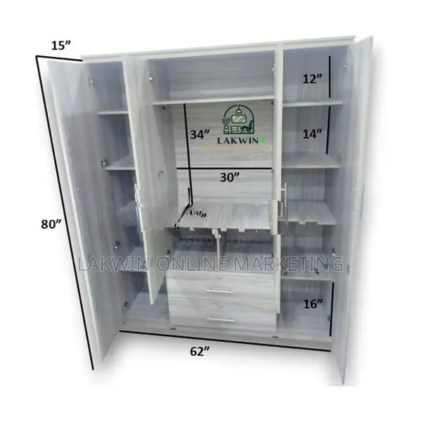 Melamine 4d Wardrobe