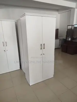 Melamine 2D Wardrobe - White