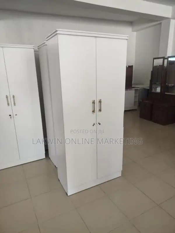Melamine 2D Wardrobe - White