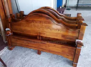 Teak Queen Size Bed (B-4)