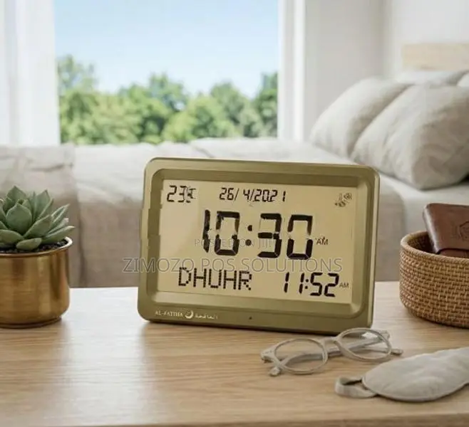 Wall Digital Clock with Azan Desk