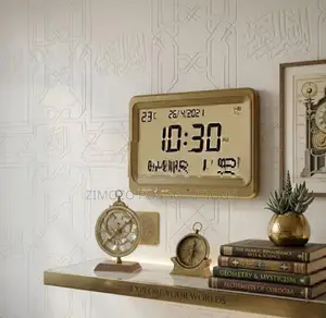Wall Digital Clock with Azan Desk