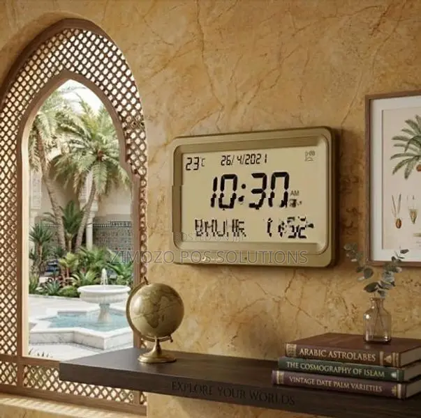 Wall Digital Clock with Azan Desk
