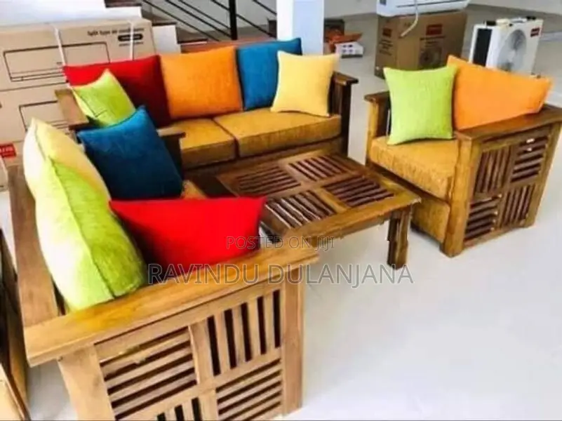 Teak Box Sofa Set