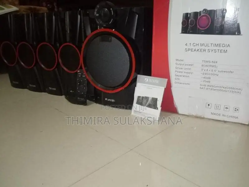 Tecsonic TSMS-624 4.1 Channel Multimedia Speaker System