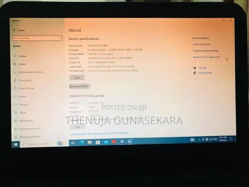 DELL Inspiron 15 (3567) (used) + Office Lap Bag