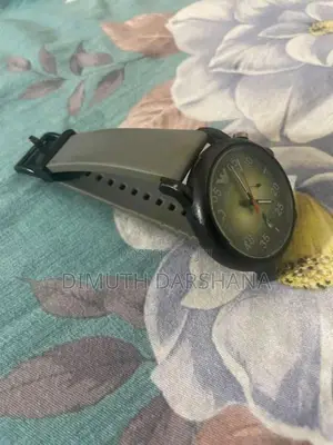 Emporio Armani Chronograph Grey Silicone Watch