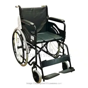 Wheelchair Powder Corted Black Safety Belt (Does Not Rust) මළ නොබැදේ