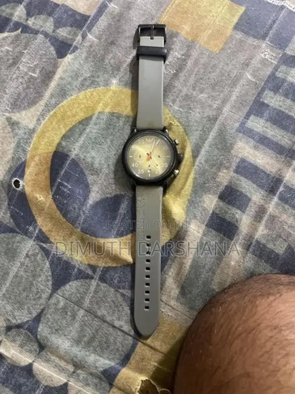 Emporio Armani Chronograph Grey Silicone Watch