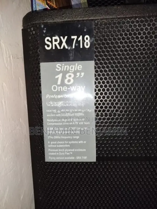 JBL XRS 718f SIngle Top Subwoofer 18”inch