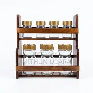 Wood Spice Rack- කුළු බඩු රාක්ක
