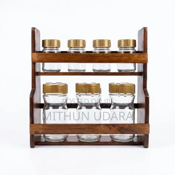 Wood Spice Rack- කුළු බඩු රාක්ක