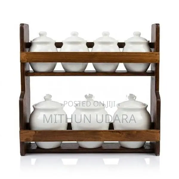 Wood Spice Rack- කුළු බඩු රාක්ක