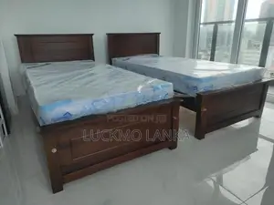 New 72x36 Teak Box Bed With Arpico Spring Mattress 7 Inches (P1)
