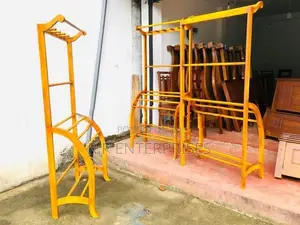 New wooden cloth rack L .