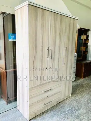 New 3 Door Melamine Wardrobes .
