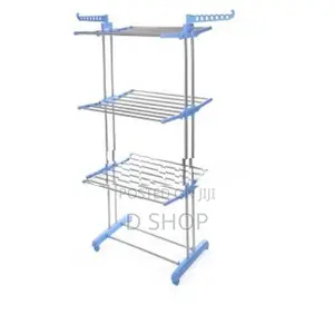 Three Layer Cloth Rack - Fold-able Large 6" feet