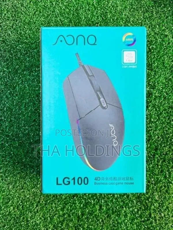 AONQ LG100 Wired Mouse | 1600 DPI RGB LED Brand New