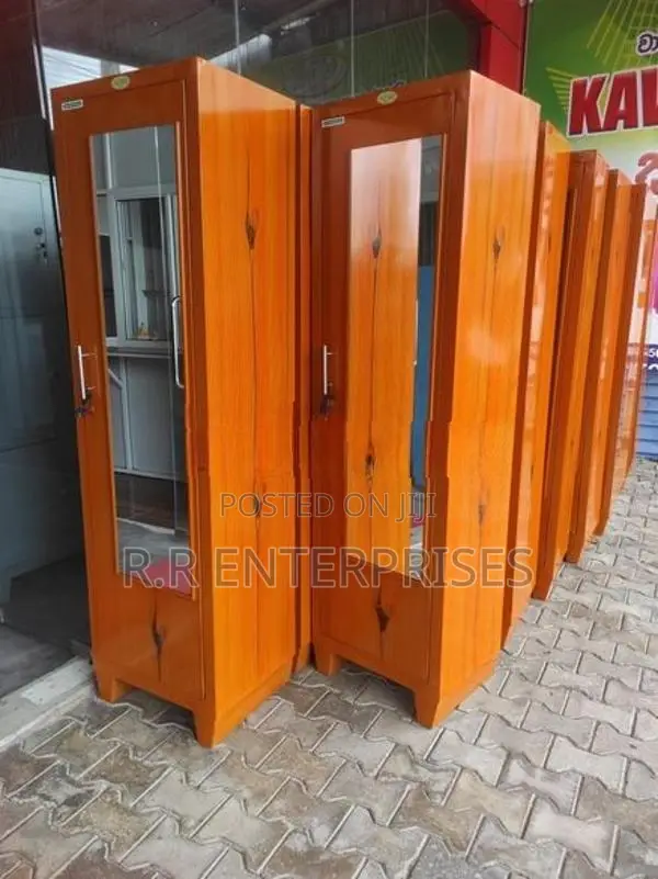 One Door Steel Cupboard with Mirror