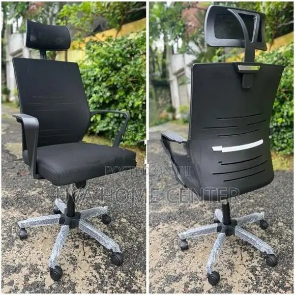 819A Head Rest Office Chair Blk