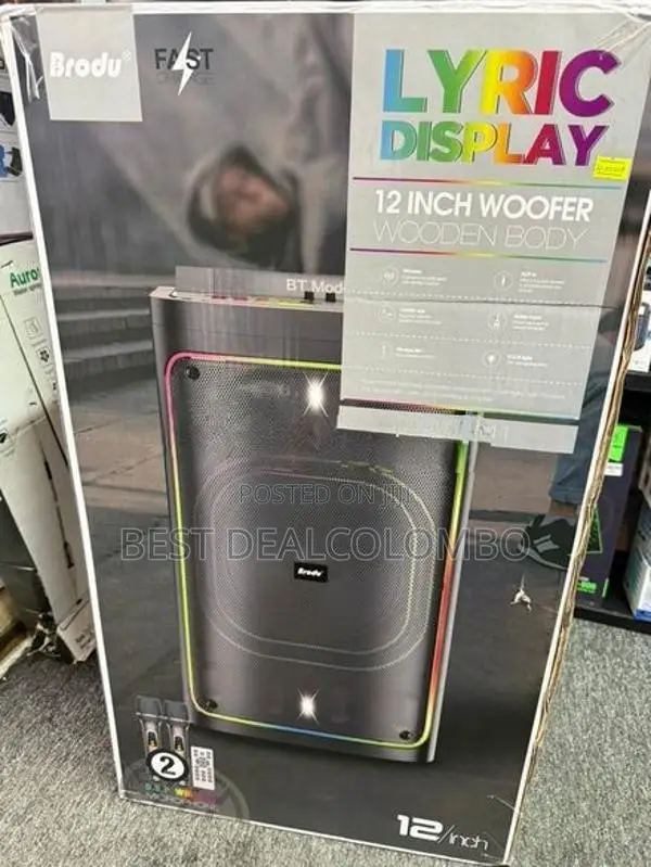 Brodu 2241 Party Box Speaker With Wireless MIC