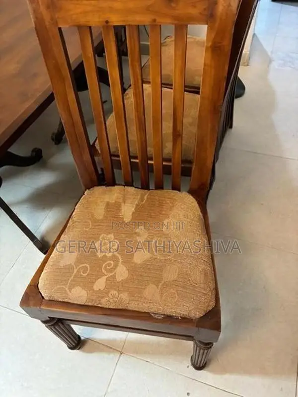6 Chair - Teak Dining Table Set