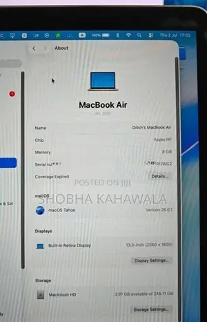 MacBook Air M1 Chip – Full Set with Box