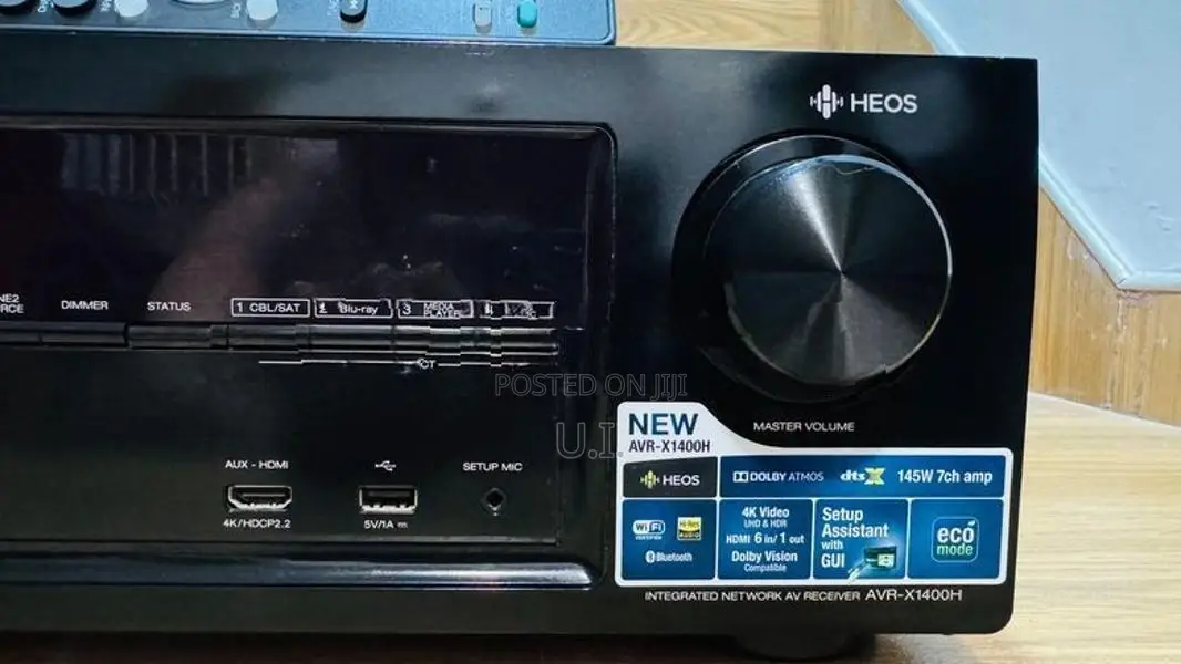 Denon AVR-X1400H Dolby Atmos 4K UHD Bluetooth Home Theater AV Receiver