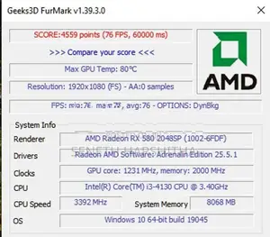 RX 580 8GB Gaming PC + 24'' IPS Monitor | 1080p Setup