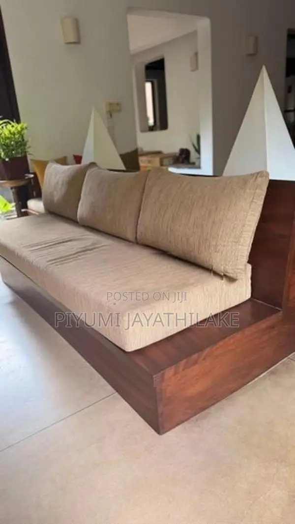 Custom Made Designer Teak Sofa set