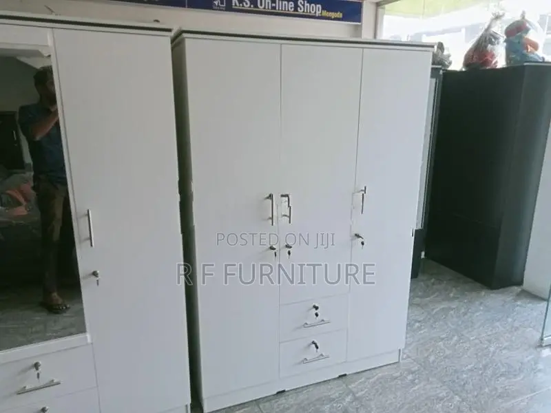Melamine White 3 Door Cupboard