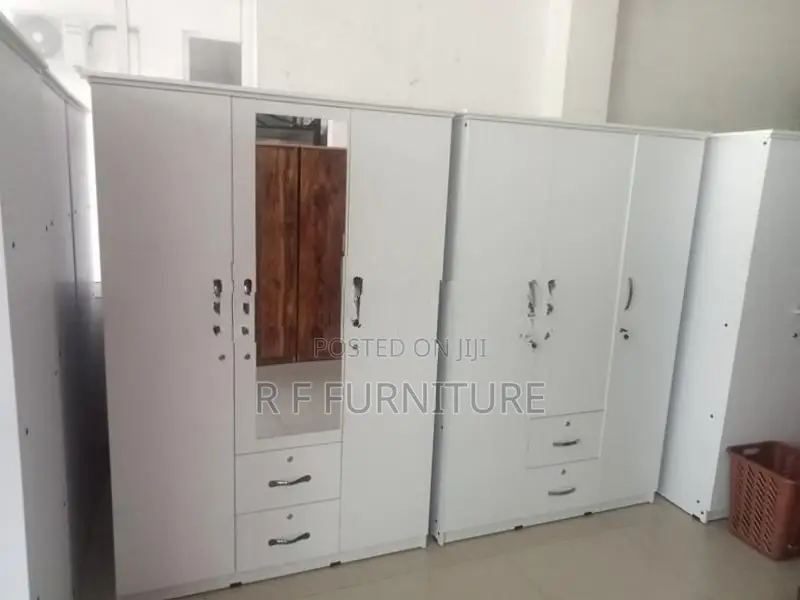 White Melamine 3 Door Cupboard