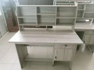 Melamine Writing Table with Cupboard 4 by 2