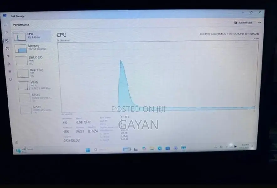 HP Core i5 10th Gen 16GB RAM 256GB NVMe + 500GB HDD