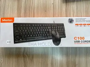 Meetion C100 Usb Wired Keyboard with Mouse Combo | Plug Play