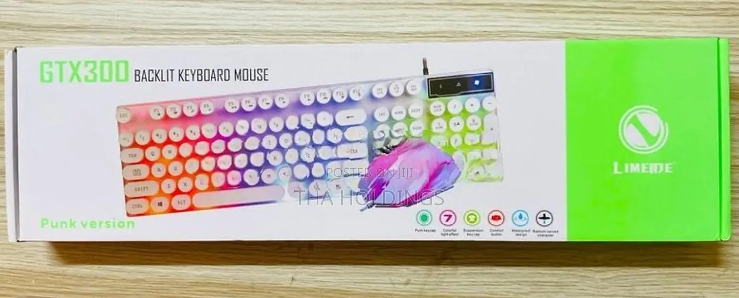 Limeide GTX-300 Gaming Keyboard with Mouse Combo | LED Backlit USB Wir