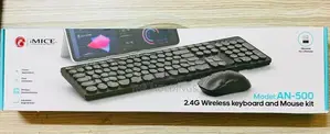 iMICE AN-500 2.4G Wireless Keyboard Mouse Kit | USB Receiver