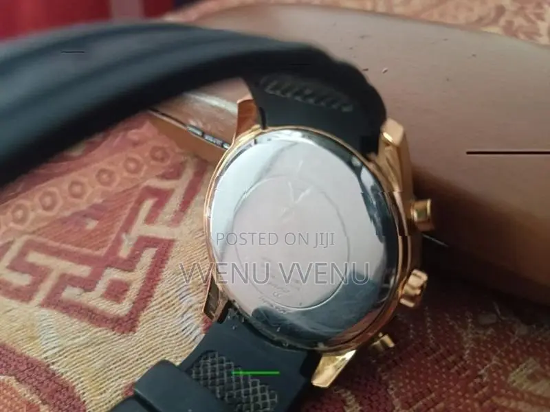Guess Chronograph Watch - Black with Rose Gold